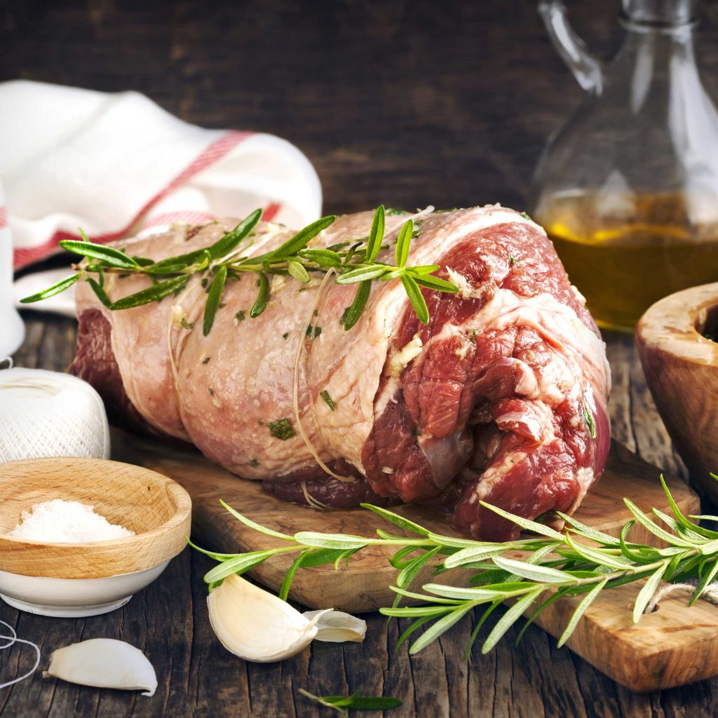 Boned and Rolled Full Leg of Castlemine Farm Lamb Castlemine Farm